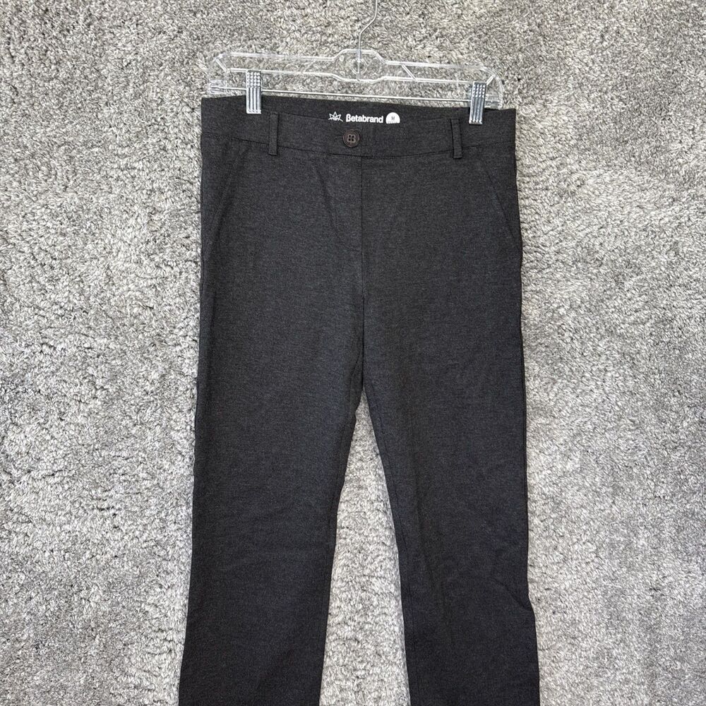 Betabrand Women’s Dress Pants Stretch Heather Gray Medium Petite - Picture 3 of 6